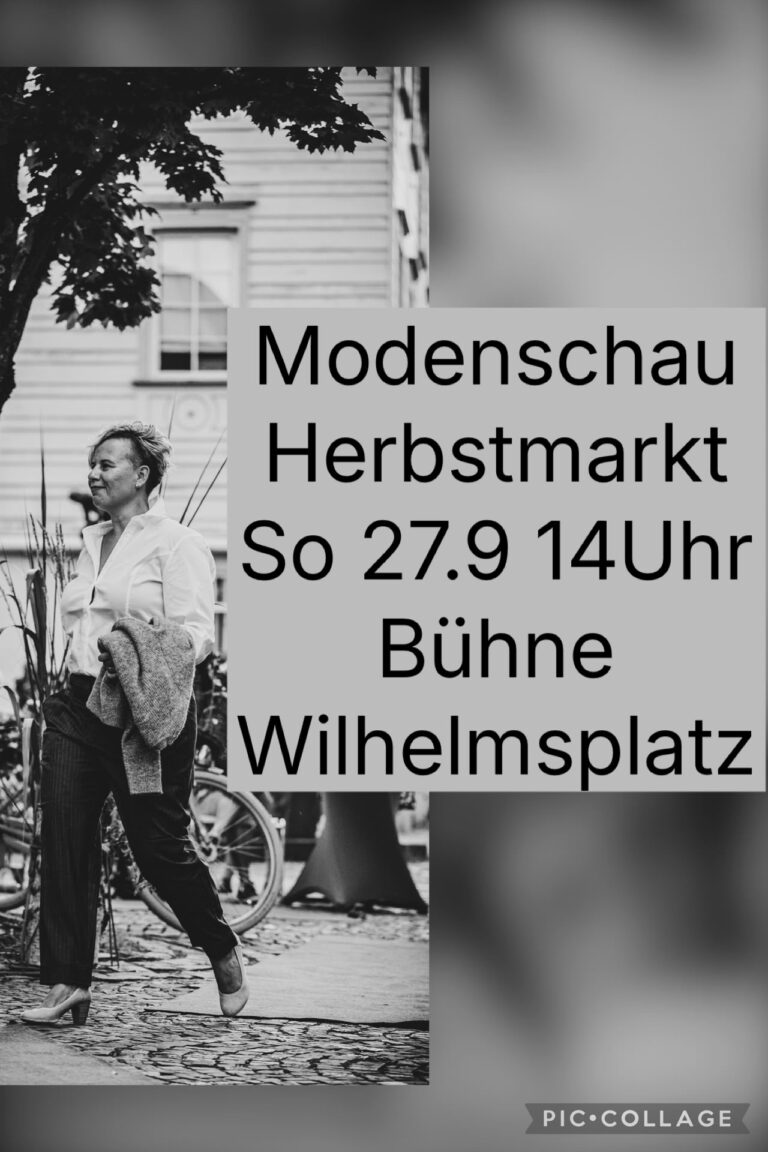 Plakat Modenschau